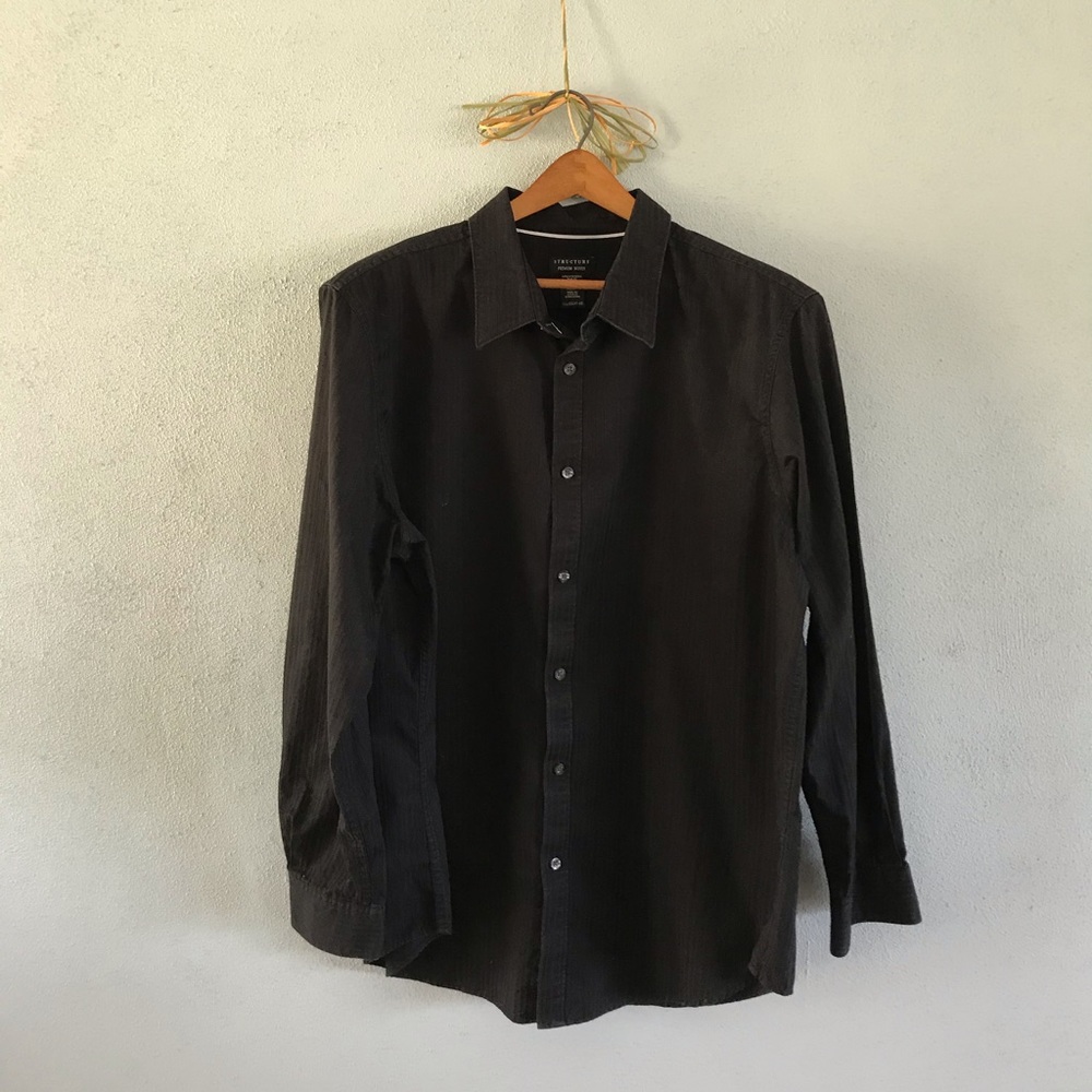 Structure Premium Woven Long Sleeves Dress Shirt